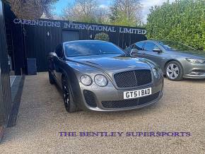 BENTLEY CONTINENTAL SUPERSPORTS 2010 (60) at Carringtons International Limited Capel